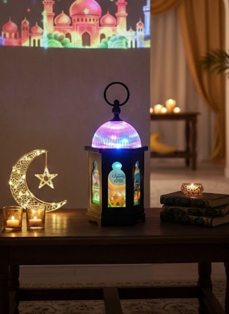 Premium Ramadan LED Lantern Light with Color Changing Lights – Islamic Decorative Lamp for Home - Image 2